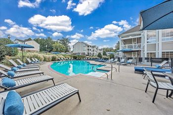 A resort style swimming pool 